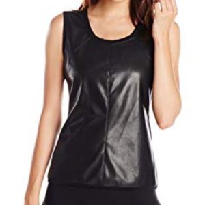 Bcbgmaxazria “JETT” Faux leather top